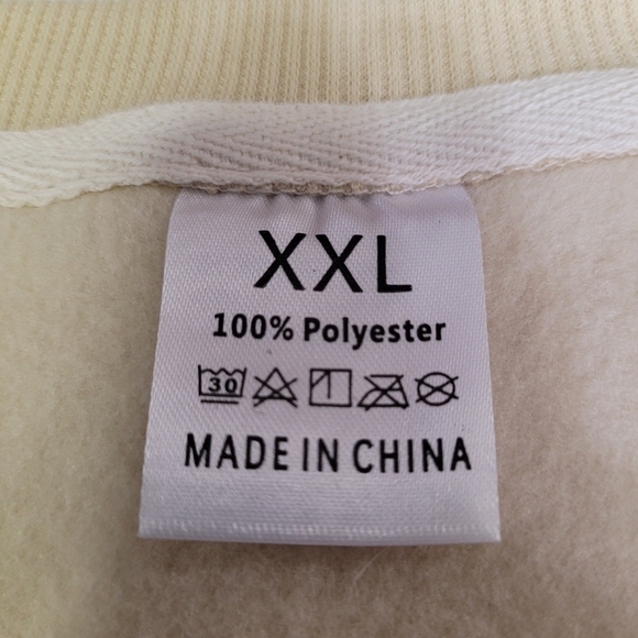 Fall Drop Shoulder Sweat shirt with Fall words XXL NWOT - Picture 3 of 6